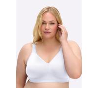 Sheego Komfort-BH ohne Bügel 2-lagigen Cups 110C weiß