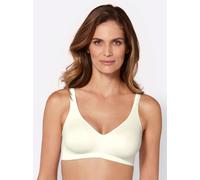 Sheego Komfort-BH ohne Bügel aus dehnbarem Material 90B/C/D weiß + champagner