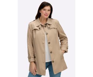 Sheego Kurzmantel in Trenchcoat-Optik 20 sand