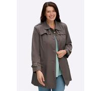 Sheego Kurzmantel in Trenchcoat-Optik 21 taupe