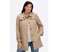 Sheego Kurzmantel in Trenchcoat-Optik 22 sand