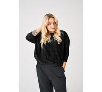 Sheego L black detail:silver lurex