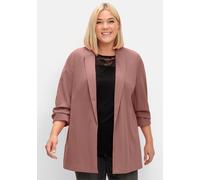 Sheego Longblazer mit Schalkragen 44 rosenholz