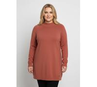 Sheego Longpullover mit abgerundetem Saum 44 terra