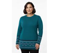 Sheego Longpullover weich wie Kaschmir 40 aquapetrol-marine
