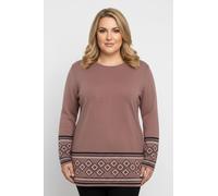 Sheego Longpullover weich wie Kaschmir 42 rosenholz-marine