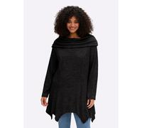 Sheego Longsweatshirt im Strick-Look 40/42 schwarz