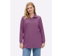 Sheego Longsweatshirt mit Umlegekragen 40 violett