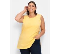 Sheego Longtop mit Seitenschlitzen 50 gelb