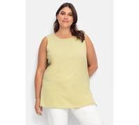 Sheego Longtop mit Seitenschlitzen 50 lindgrün