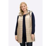 Sheego Longweste mit abnehmbarer Kapuze 40 beige
