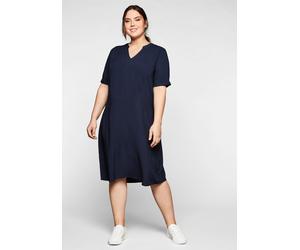 Sheego Luftiges A-Linien-Kleid aus leichter Viskose 42 marine