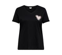 Sheego M black print:heart
