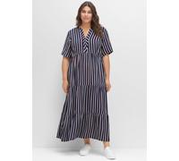 Sheego Maxikleid mit Streifenmuster 40 nachtblau-gestreift