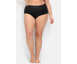 Sheego Miederslip mit Spitzeneinsatz vorne 42 schwarz