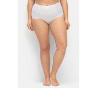 Sheego Miederslip mit Spitzeneinsatz vorne 42 weiß