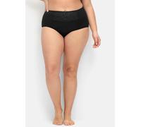 Sheego Miederslip mit Spitzeneinsatz vorne 50 schwarz