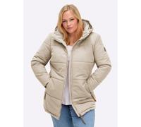 Sheego Outdoorjacke mit abnehmbarer Kapuze und Jersey-Bündchen 36 sand