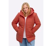 Sheego Outdoorjacke mit abnehmbarer Kapuze und Jersey-Bündchen 42 terra