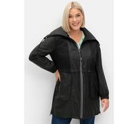 Sheego Outdoorjacke mit Kontrastpassen 40 schwarz