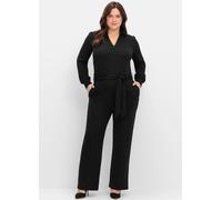 Sheego Overall mit elastischem Taillenbund 54 schwarz