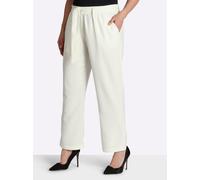 Sheego Palazzohose mit Bindegürtel 22 ecru