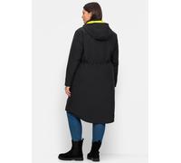Sheego Parka mit Kontrast-Futter 42 schwarz