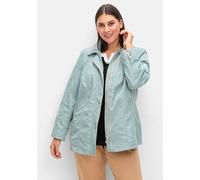 Sheego Parka mit silberfarbigen Details 22 jadegrün