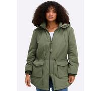 Sheego Parka mit Teddyfleece-Kapuze 40 khaki