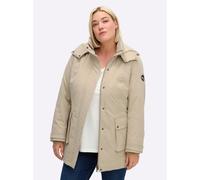 Sheego Parka mit teilbarer Kapuze 52 beige