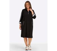 Sheego Polokleid im hochwertigen Modal-Mix 46 schwarz