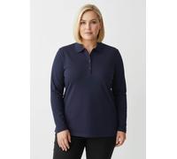 Sheego Poloshirt aus Baumwoll-Qualität 40 marine