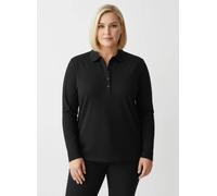 Sheego Poloshirt aus Baumwoll-Qualität 40 schwarz