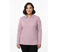 Sheego Poloshirt aus Baumwoll-Qualität 52 rosé