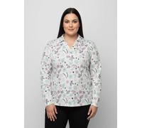 Sheego Poloshirt floral bedruckt 48 ecru-mauve-bedruckt