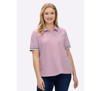 Sheego Poloshirt in Pikee-Qualität 46 rosé