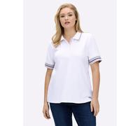 Sheego Poloshirt in Pikee-Qualität 48 ecru