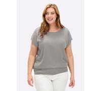 Sheego Pullunder mit U-Boot-Ausschnitt 40 steingrau