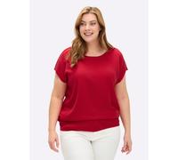 Sheego Pullunder mit U-Boot-Ausschnitt 50 erdbeere