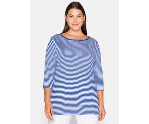 Sheego Ringelshirt mit 3/4-Arm 48/50 royalblau