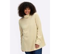 Sheego Rollkragenpullover in A-Linie 56/58 sand
