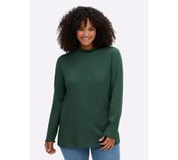 Sheego Rollkragenshirt mit Baby-Lock-Nähten 52/54 moos