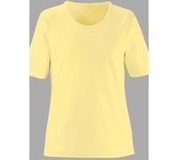 Sheego Rundhalsshirt in geradem Schnitt 36 gelb
