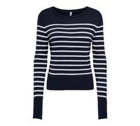 Sheego S navy blazer stripes:bright white/gold button