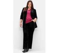 Sheego Samthose in Schlupfform 48 schwarz