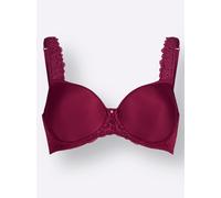 Schalen-BH VIANIA, Damen, Gr. 95, Cup E, rot (weinrot), 77% Polyester, 13% Polyamid, 10% Elasthan, BHs BH Bügel-BH Schalen-BH, Topseller (33374642-95) weinrot