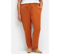 Sheego Schlupfhose in Stretch-Qualität 22 cognac