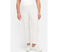 Sheego Schlupfhose mit Bügelfalten 22 ecru