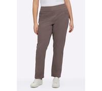 Sheego Schlupfhose mit hohem Dehnbund 22 dunkeltaupe