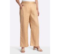 Schlupfhose SHEEGO, Damen, Gr. 46, Normalgrößen, camel, 100% Lyocell, unifarben, Hosen Schlupfhose (35917706-46) camel
